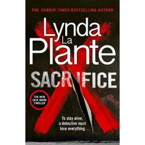 Lynda La Plante Sacrifice book cover, imported from the UK