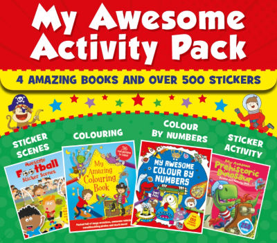 Igloo Books My Awesome Activity Pack with books and stickers, UK version