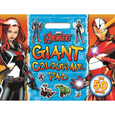 Igloo Books Marvel Avengers Colouring Pad 50 Stickers, UK version