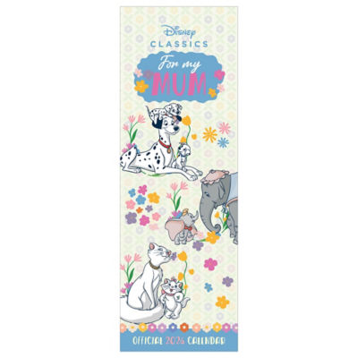 Disney Classics For My Mum slim calendar 2026, UK version