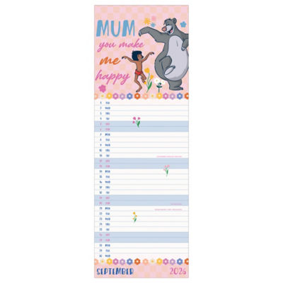 Disney Classics For My Mum slim calendar 2026, UK version