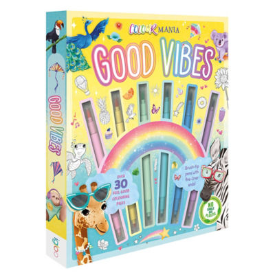 Igloo Books Good Vibes Colourmania colouring set (British brand)