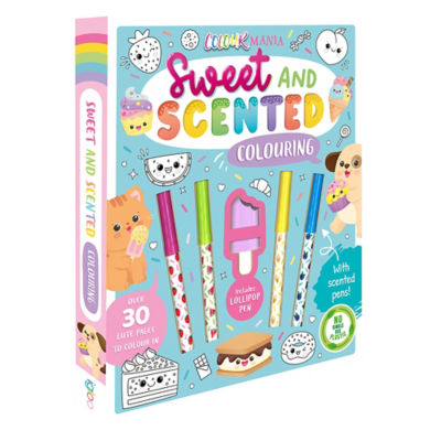 Igloo Books Sweet and Scented Colourmania colouring set, imported from the UK