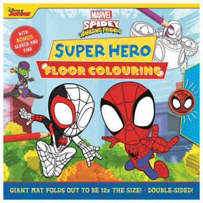 Spidey giant floor colouring mat, imported from the UK