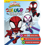 Marvel activity book Spidey colour by shapes, imported from the UK