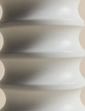 M&S X Kelly Hoppen tall ribbed ceramic vase 28.3 cm, imported from the UK