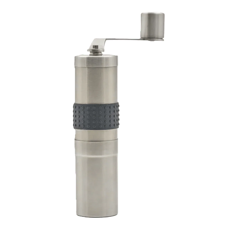 Tall ceramic burr hand grinder, imported from the UK