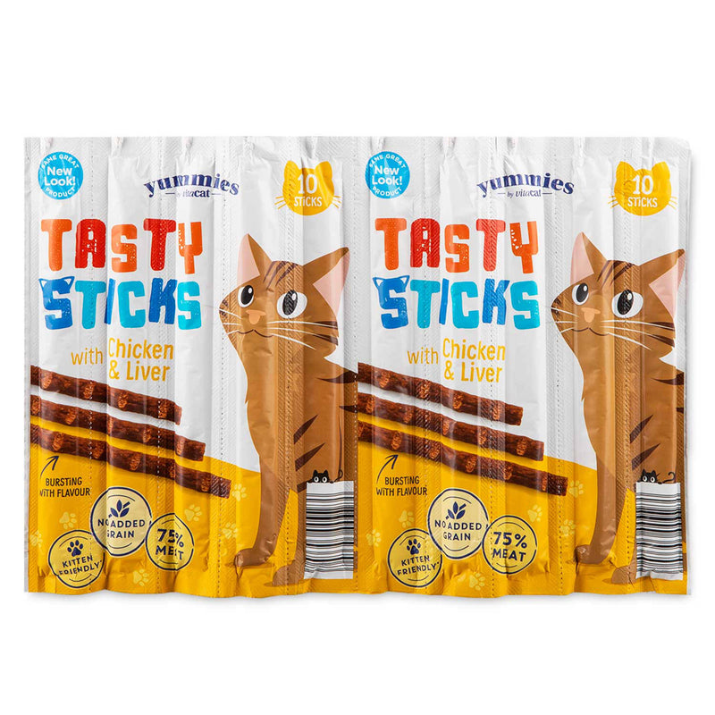 Vitacat Tasty Sticks cat treats 10 sticks, UK version