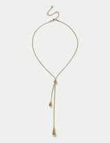 M&S Stainless Steel Tear Drop Y Necklace 45 cm- Buy online at McGrocer