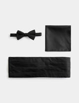 M&S M&S Textured Bow Tie, Handkerchief and Cummerbund Set- Buy online at McGrocer