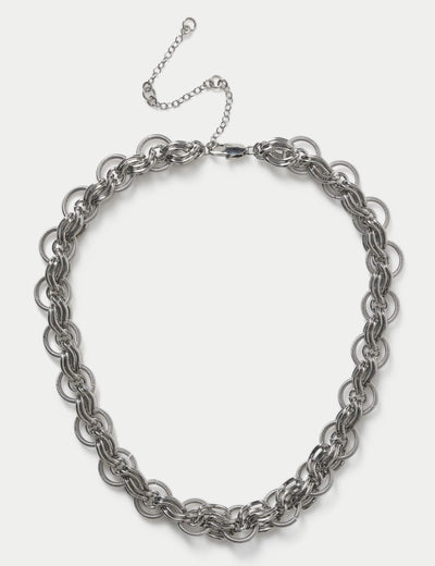 M&S Textured Chunky O Link Necklace- Buy online at McGrocer