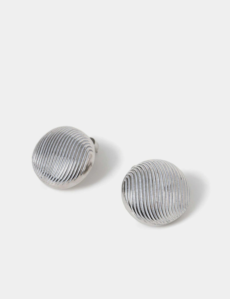 M&S textured circle stud earrings 26mm, UK version