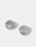 M&S textured circle stud earrings 26mm, UK version