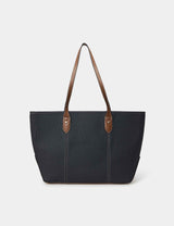 M&S Accessorize Textured Contrast Colour Zip Top Tote Bag- Buy online at McGrocer