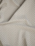 Textured herringbone eyelet curtains (British brand)