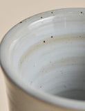 Stoneware mug textured spin handleless 9cm - British product