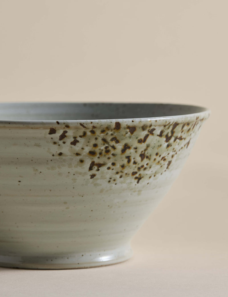 Small ramen bowl textured spin stoneware, imported from the UK