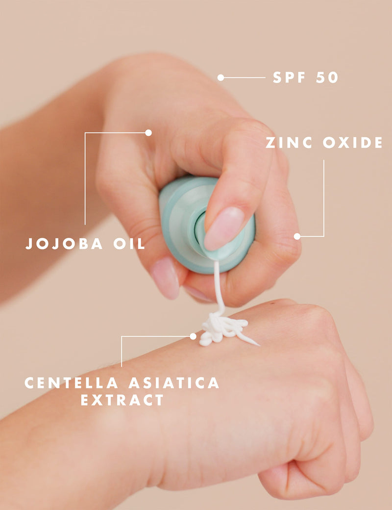 Hello Sunday Face Moisturiser SPF 50 Centella Asiatica 70ml - British product