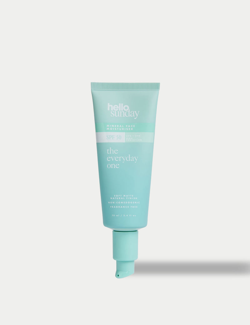 Hello Sunday Face Moisturiser SPF 50 Centella Asiatica 70ml - British product