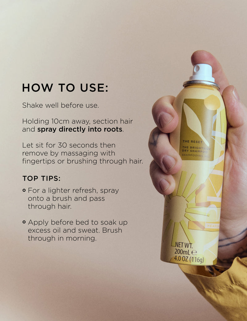 The Reset Brightside dry shampoo 200ml (British brand)
