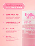 Hello Sunday mineral glow stick SPF 45 20g, UK version