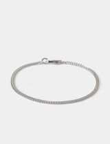 M&S Thin Chain Bracelet - 80% Real Leather, 20% Stainless Steel- Buy online at McGrocer