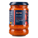 Tomato and grilled peppers stir through sauce - British product