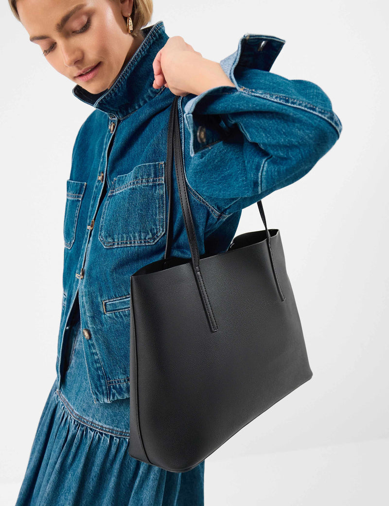 Accessorize tote bag ruched handle 40cm, imported from the UK