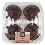 triple chocolate muffins with rich cocoa flavour, imported from the UK