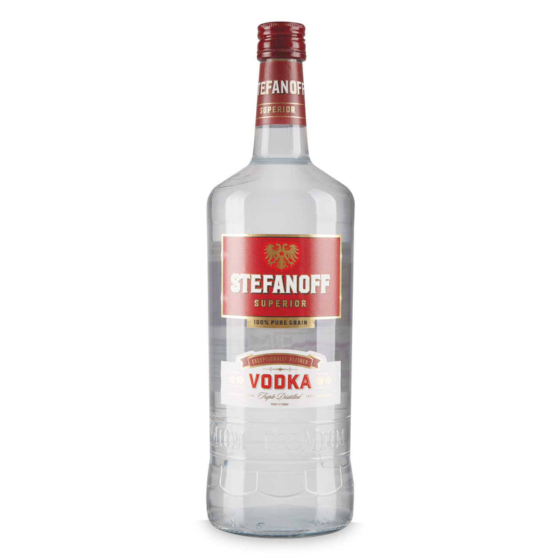 Vodka triple distilled pure grain 1L bottle, UK version