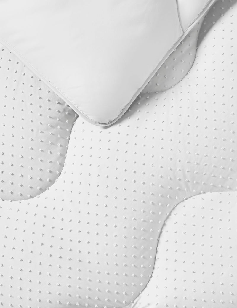Night Lark Tufted Dots coverless duvet set 10.5 tog, imported from the UK