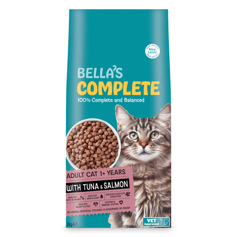 Tuna & Salmon Complete Cat Food for Adult Cats, 2kg