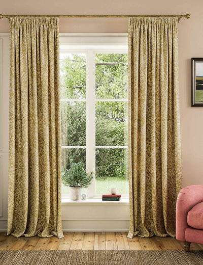 M&S Joules Twilight Ditsy Pure Cotton Pencil Pleat Curtains- Buy online at McGrocer