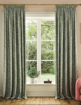 M&S Joules Twilight Ditsy Pure Cotton Pencil Pleat Curtains- Buy online at McGrocer