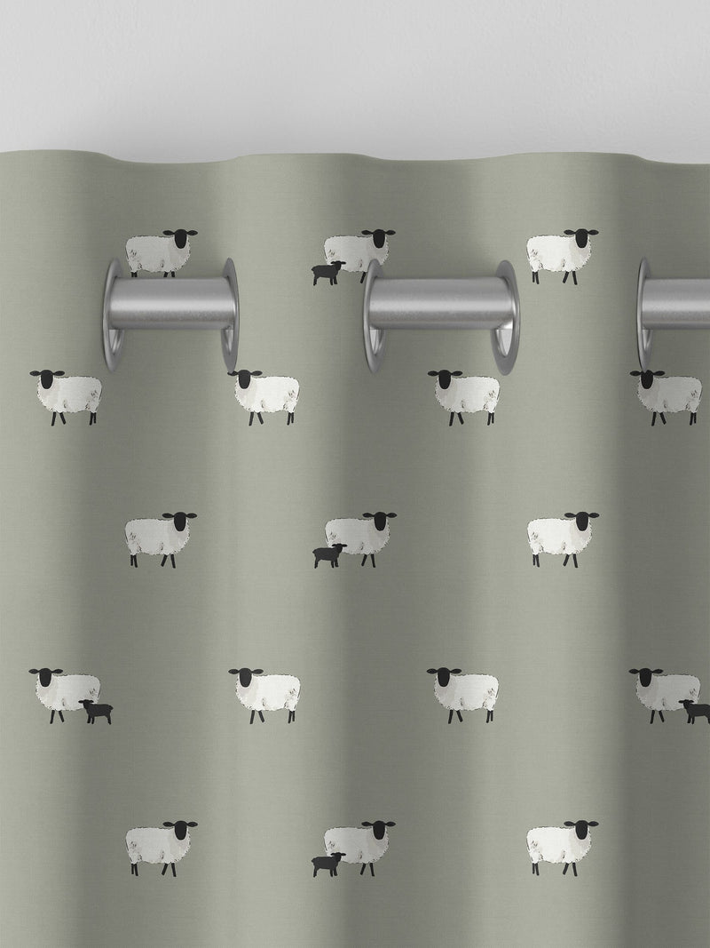Sophie Allport sheep design made to measure curtains, UK version