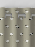 Sophie Allport made to measure natural sheep curtains, imported from the UK