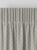 Sophie Allport Hearts curtains pale duck egg grey cotton, imported from the UK