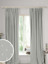 Next Sophie Allport Grey Hearts Made to Measure Curtains- Buy online at McGrocer