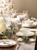Mode white embossed dinner set 12 piece (British brand)