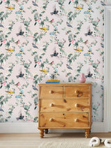 Next Joules Antique Creme Handford Garden Birds Wallpaper- Buy online at McGrocer