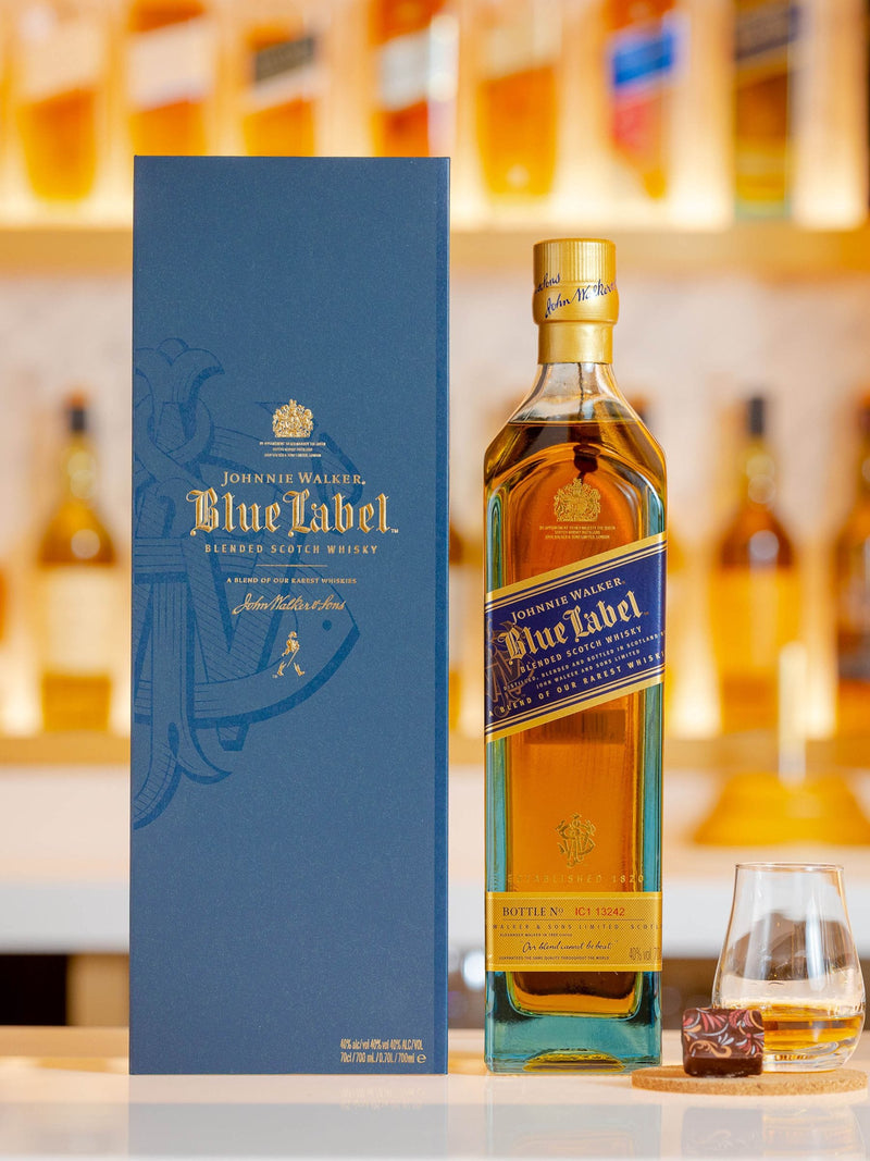 Johnnie Walker Blue Label blended Scotch whisky 70cl, UK version