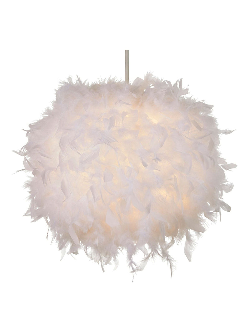 glow White Feather ceiling light 40cm, UK version