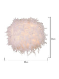 glow White Feather ceiling light 40cm, UK version