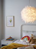 glow White Feather ceiling light 40cm, UK version