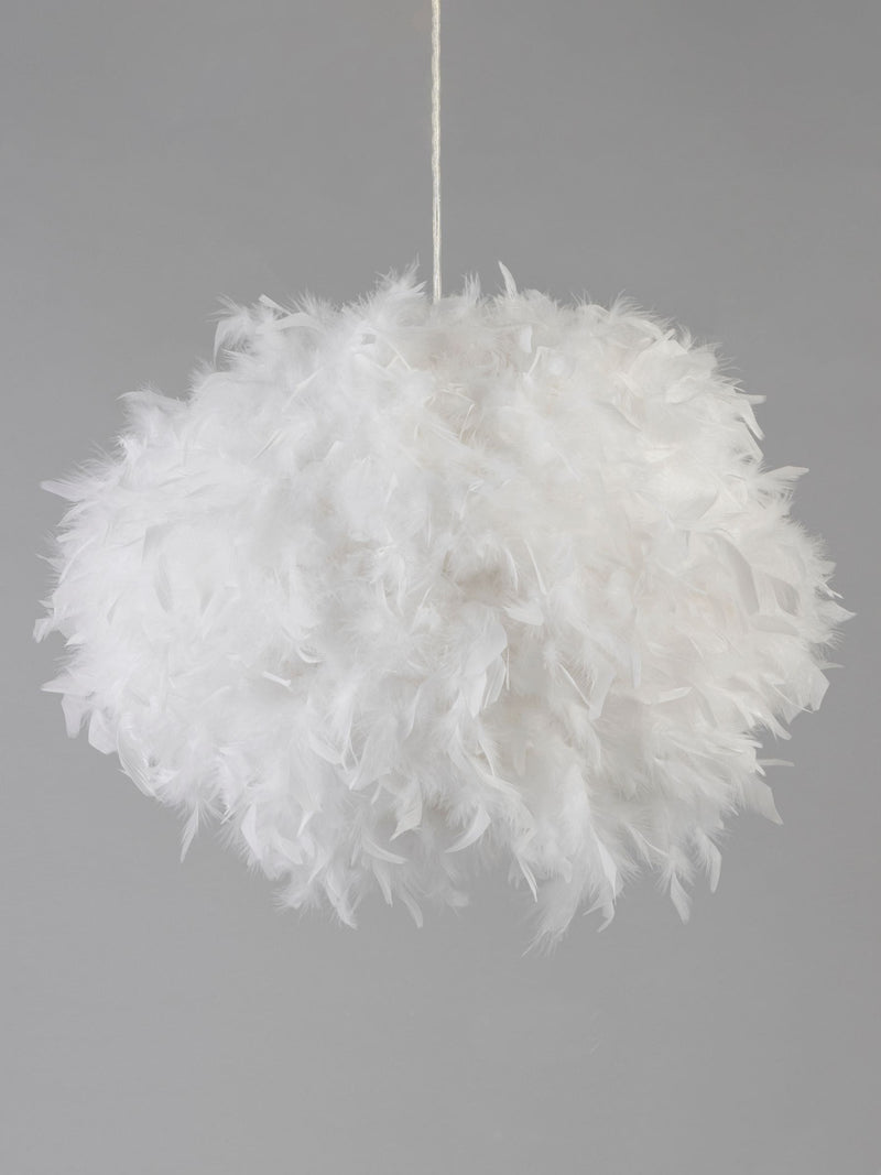 glow White Feather Ceiling Light 50cm - British product
