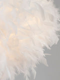glow White Feather Ceiling Light 50cm - British product