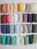 Green pale sage duvet cover and pillowcase set, UK version