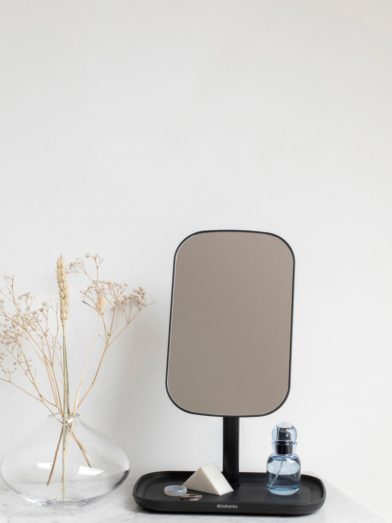Brabantia grey ReNew storage tray mirror, imported from the UK