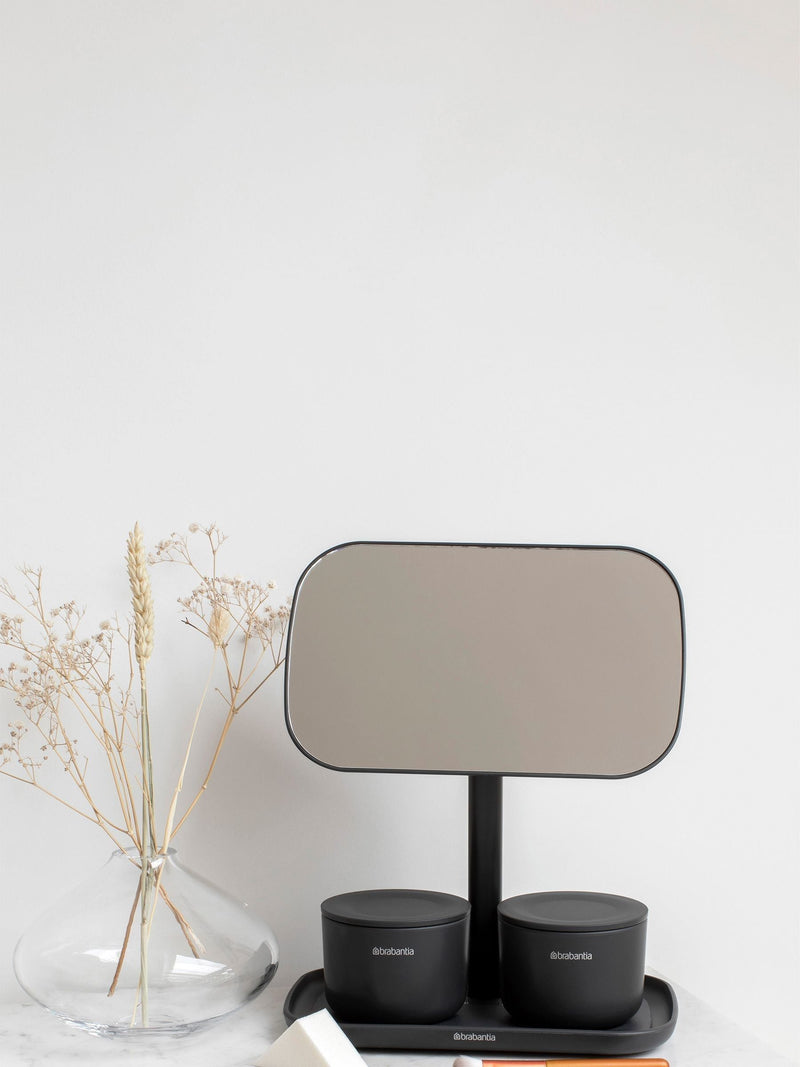 Brabantia grey ReNew storage tray mirror, imported from the UK