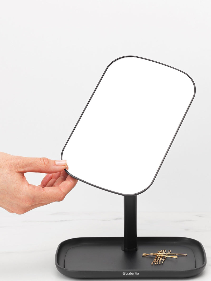 Brabantia grey ReNew storage tray mirror, imported from the UK